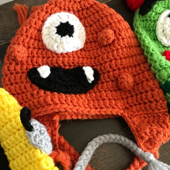 Toddler crochet Yo Gabba beanies - Picture 3 of 4